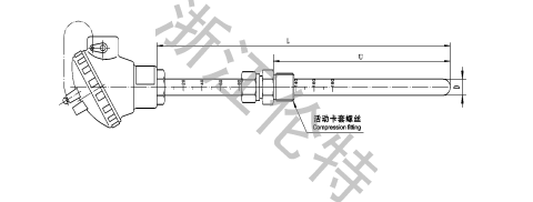 带刻度的热电偶（阻）